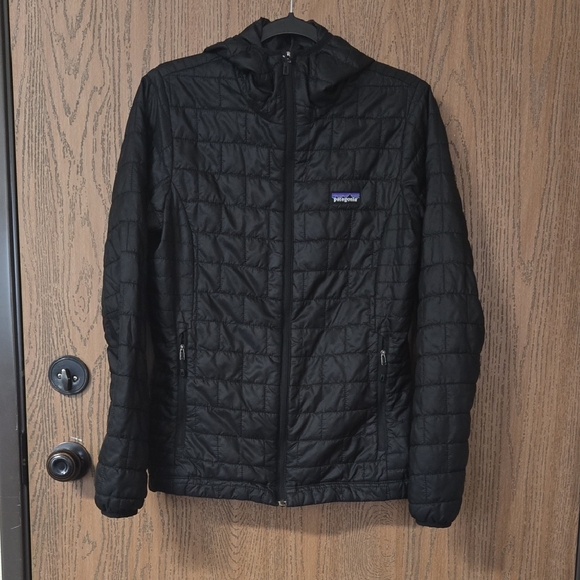 Patagonia Jackets & Blazers - Women’s Patagonia Nano Puff Hoody Full Zip Insulated Puffer Jacket Black Size M